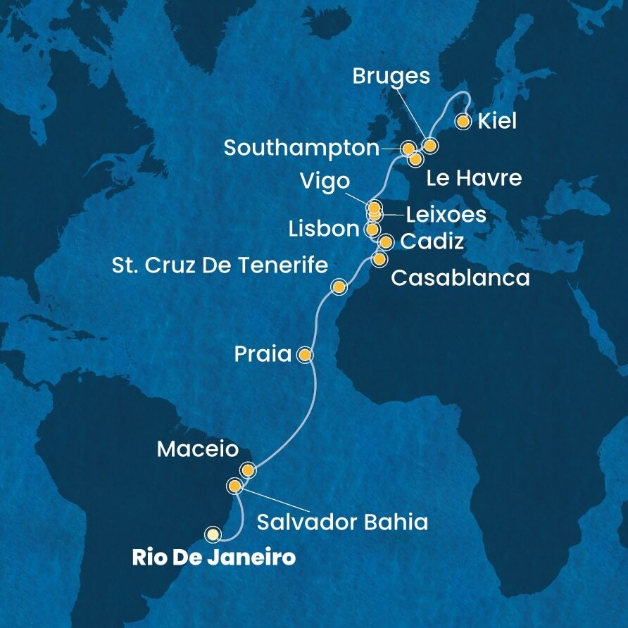 04_20_2026 - Costa Diadema - Brazil, Canary Islands, Morocco, Spain, Portugal, France, England, Belgium, Germany 04_20_2026 - Costa Diadema - Brazil, Canary Islands, Morocco, Spain, Portugal, France, England, Belgium, Germany